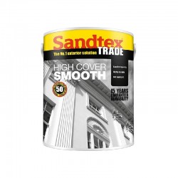 Sandtex Highcover Smooth Masonary Paint - Birch - 5L