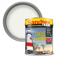 Sandtex 365 All Weather Masonry Paint - Brilliant White - 5L