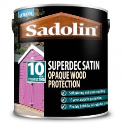 Sadolin Superdec Satin Opaque Wood Pro - Black - 2.5L