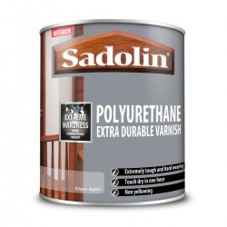 Sadolin Polyurethane Extra Durable Varnish - Clear Satin - 1L