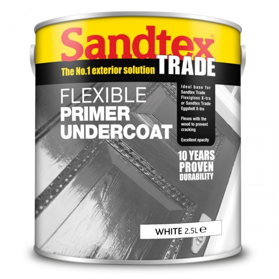 Sandtex Flexible Primer Undercoat - White - 2.5L