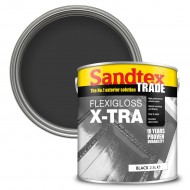 Sandtex Flexigloss X-Tra - Black - 2.5L