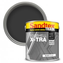 Sandtex Eggshell X-Tra - Black - 2.5L