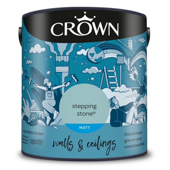 Crown Matt Breatheasy Solvent Free - Stepping Stone - 2.5L