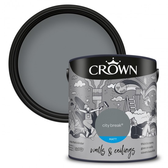 Crown Matt Breatheasy Solvent Free - City Break - 2.5L