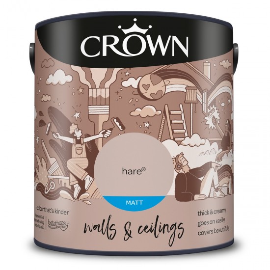 Crown Matt Breatheasy Solvent Free - Hare - 2.5L