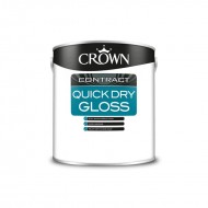 Crown Contractors Quick Dry Gloss - Brilliant White - 1L