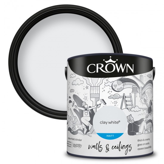 Crown Matt Breatheasy Solvent Free - Clay White - 2.5L