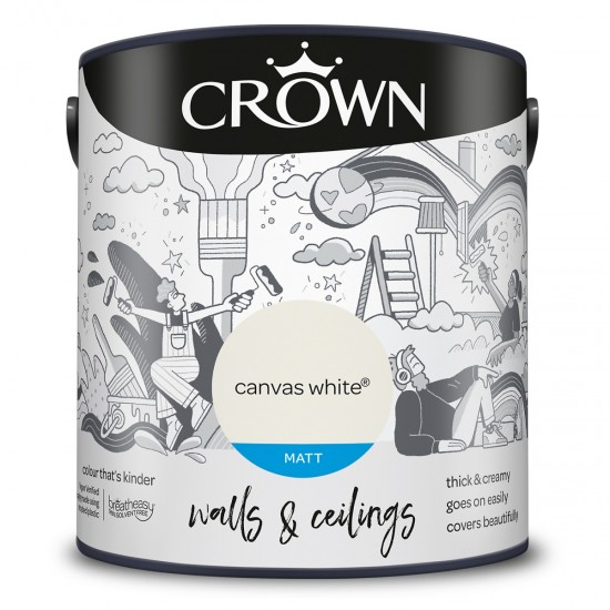 Crown Matt Breatheasy Solvent Free - Canvas White - 2.5L
