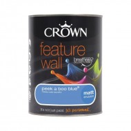 Crown Feature Wall Matt - Peekaboo Blue - 1.25L