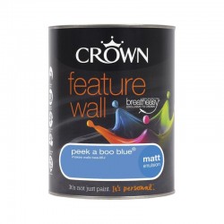 Crown Feature Wall Matt - Peekaboo Blue - 1.25L