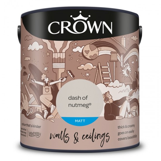 Crown Matt Breatheasy Solvent Free - Dash of Nutmeg - 2.5L