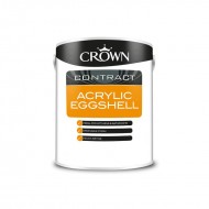 Crown Contractors Acrylic Eggshell - Brilliant White - 5L