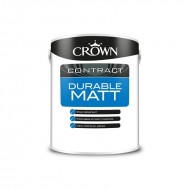 Crown Contractors Durable Matt - Brilliant White - 5L