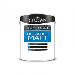 Crown Contractors Durable Matt - Brilliant White - 5L