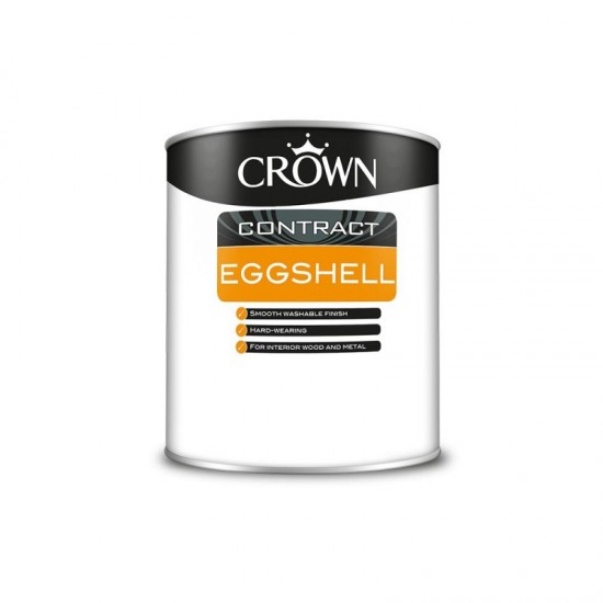Crown Contractors Eggshell - Brilliant White - 2.5L