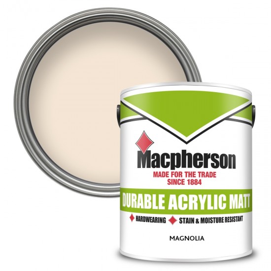 Macpherson Durable Acrylic Matt - Magnolia - 5L