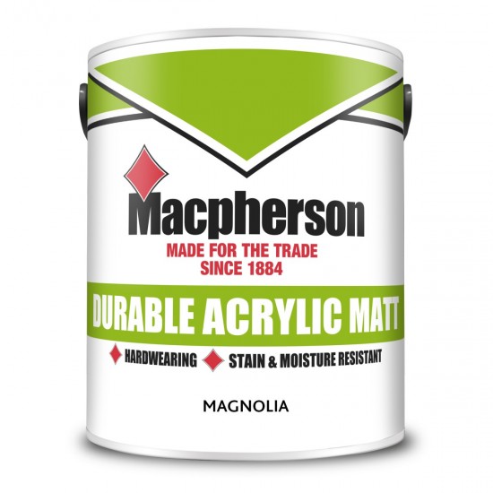 Macpherson Durable Acrylic Matt - Magnolia - 5L