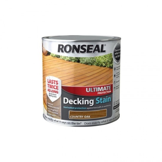 Ronseal Ultimate Decking Stain - Country - Oak - 2.5L