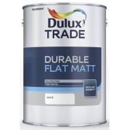 Dulux Trade Durable Flat Matt - White - 5L