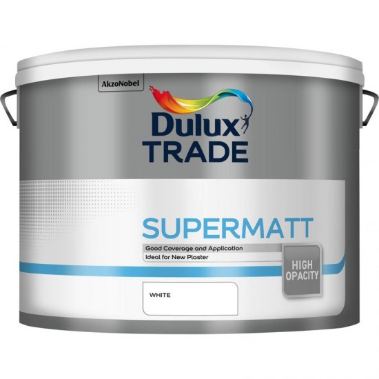 Dulux Trade 10L Super Matt - White Finish