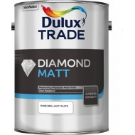 Dulux Trade 5L Diamond Matt - Pure Brilliant White Finish