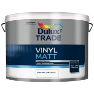 Dulux Trade 10L Vinyl Matt - Pure Brilliant White Finish
