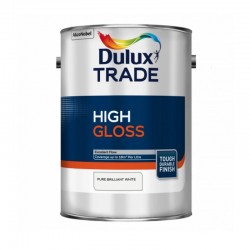 Dulux Trade 2.5L High Gloss - Pure Brilliant White Finish