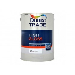 Dulux Trade 5L High Gloss - Pure Brilliant White Finish