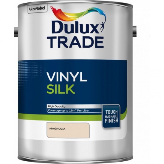 Dulux Trade 5L Vinyl Silk - Magnolia Finish