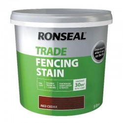 Ronseal Trade Fencing Stain - Red Cedar - 5L
