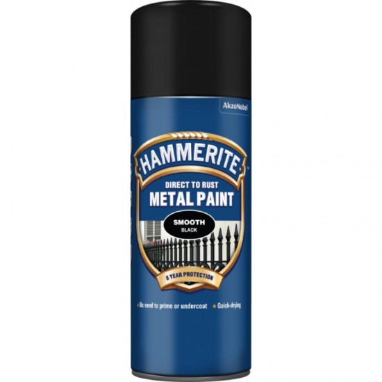Hammerite Metal Paint Smooth Aero - Black - 400ml