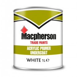 Macpherson Acrylic Primer Undercoat - White - 1L