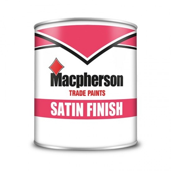 Macpherson Satin Finish Paint - Brilliant White - 1L