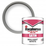 Macpherson Satin Finish Paint - Brilliant White - 1L
