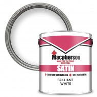 Macpherson Satin Finish Paint - Brilliant White - 2.5L