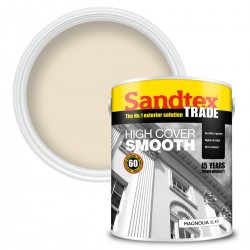 Sandtex Highcover Smooth Masonry Paint - Magnolia 5L