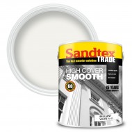 Sandtex Smooth Masonry Paint - White - 5L