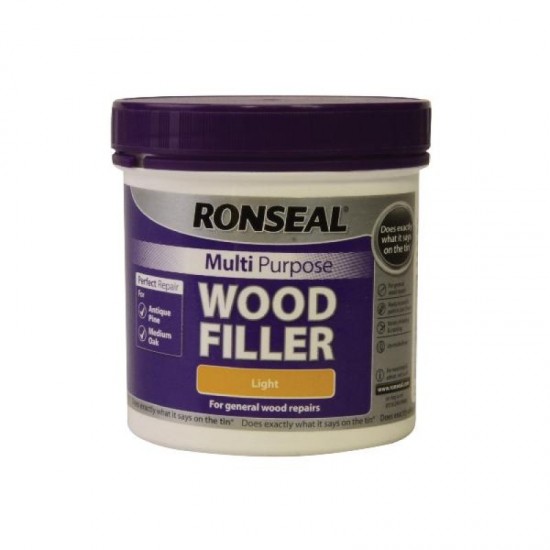 Ronseal Multi Purpose Wood Filler - Light - 465g Tub