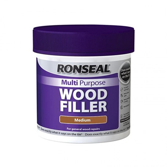 Ronseal Multi Purpose Wood Filler - Medium - 465g Tub