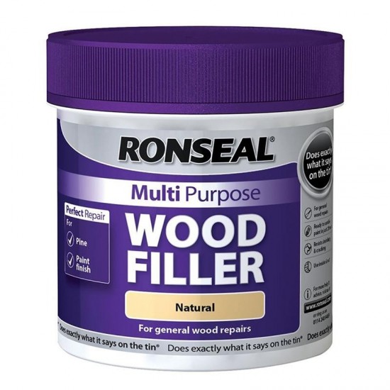 Ronseal Multi Purpose Wood Filler - Natural - 250g Tub