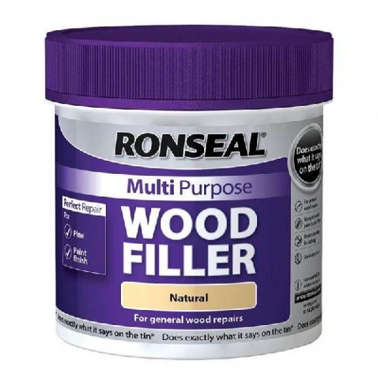 Ronseal Multi Purpose Wood Filler - Natural - 465g Tub