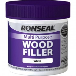 Ronseal Multi Purpose Wood Filler - White - 465g Tub