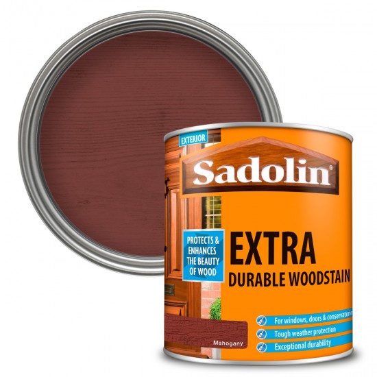Sadolin Extra Durable Woodstain - Mahogany - 1L