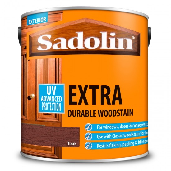 Sadolin Extra Durable Woodstain - Teak - 2.5L