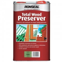 Ronseal Trade Total Wood Preserver - Dark Brown - 5L