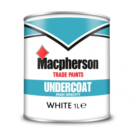 Macpherson Undercoat Paint - White - 1L
