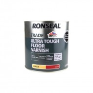 Ronseal Trade Ultra Tough Floor Varnish - Clear Gloss - 2.5L