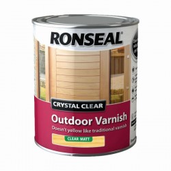 Ronseal Trade Crystal Clear Exterior - Varnish Satin - 750ml