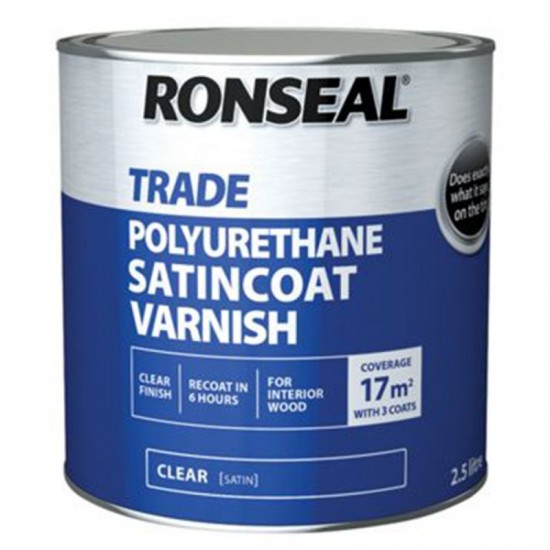 Ronseal Trade Satincoat Varnish - 750ml
